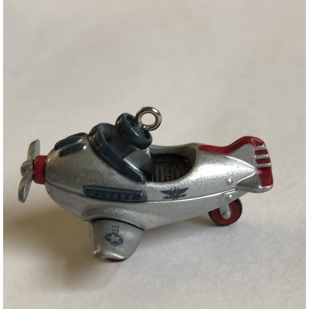 Murray Airplane 1997 Miniature A Series Kiddie Car Hallmark Christmas Ornament - Picture 2 of 12